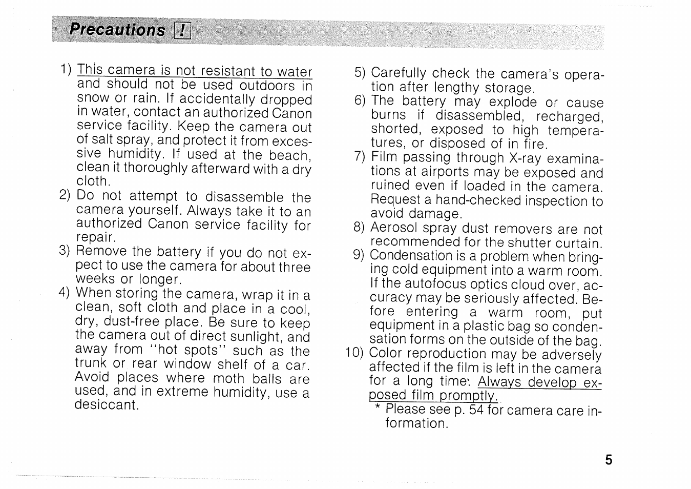 Canon EOS 1000 F User Manual | Page 5 / 102