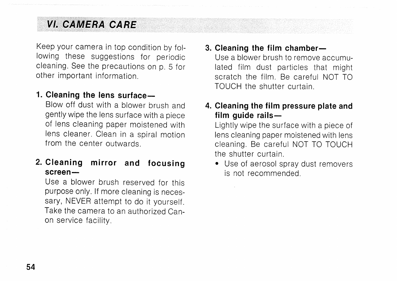 Canon EOS 1000 F User Manual | Page 54 / 102