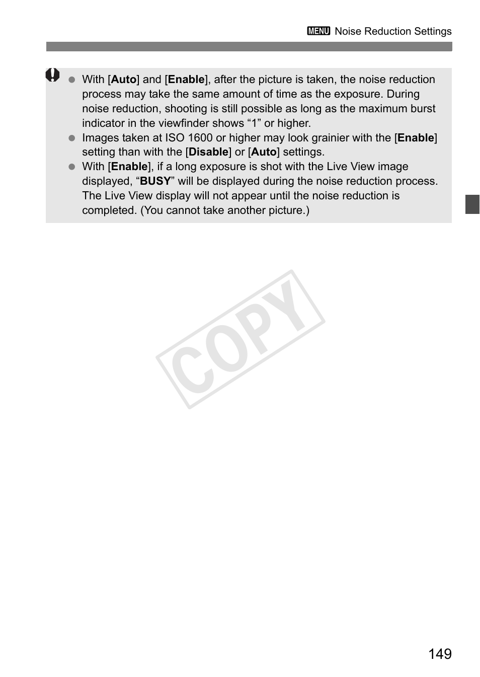 Cop y | Canon 1D X User Manual | Page 149 / 420