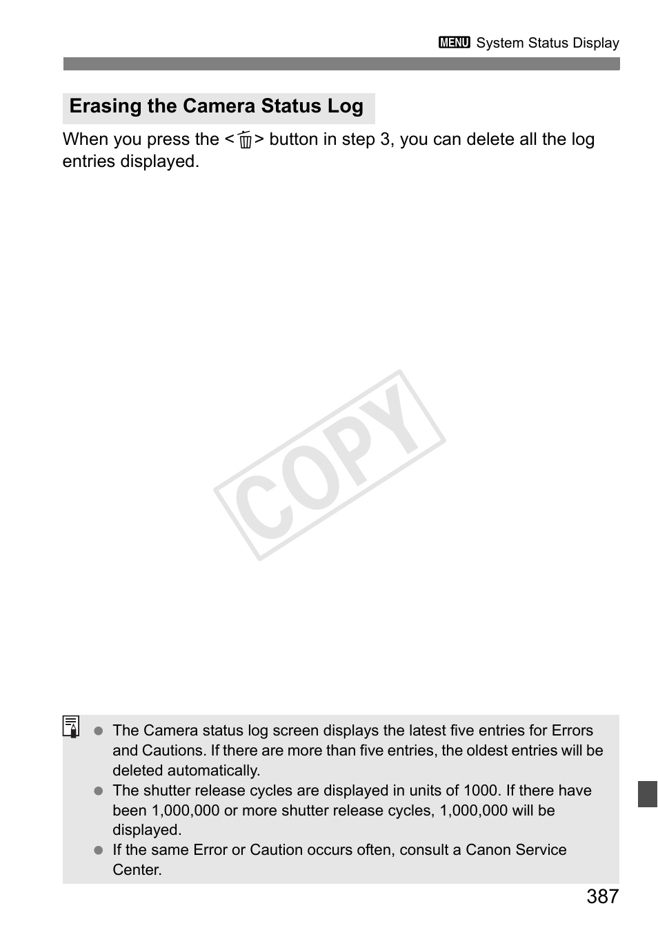 Cop y | Canon 1D X User Manual | Page 387 / 420