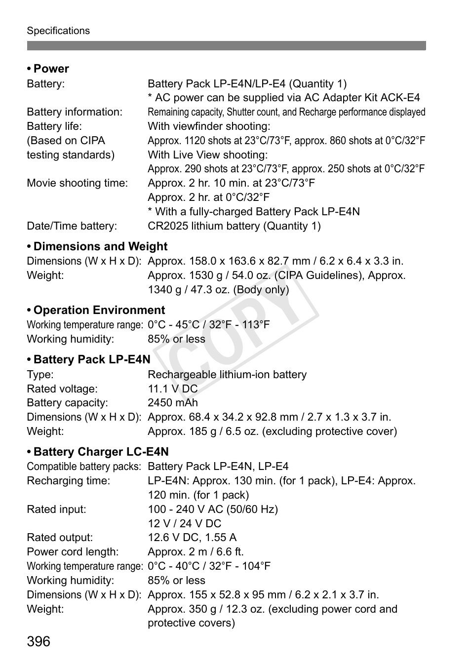 Cop y | Canon 1D X User Manual | Page 396 / 420