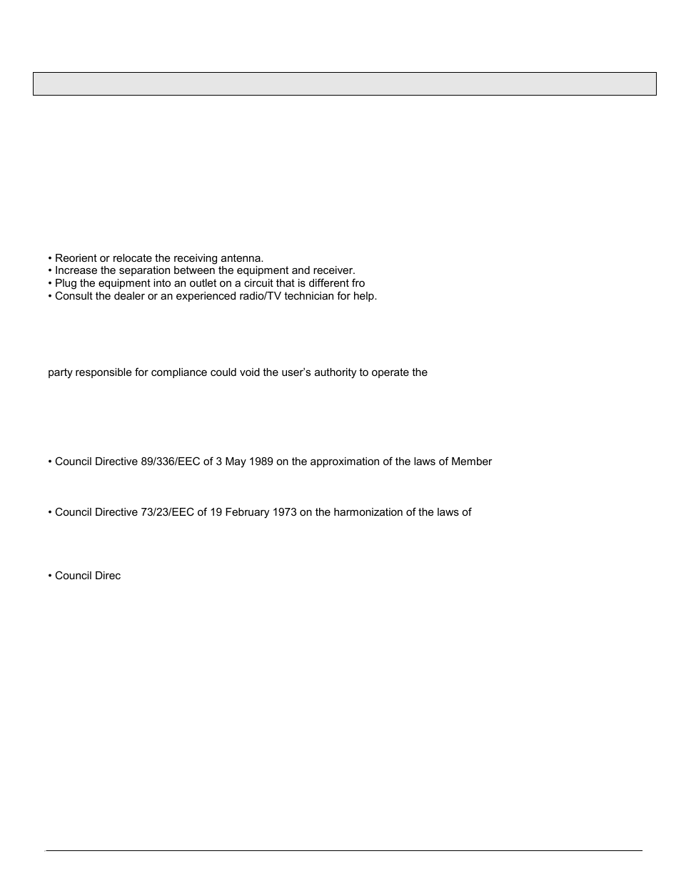 Compliance statements | Dataprobe Serial iBootBar User Manual | Page 17 / 18