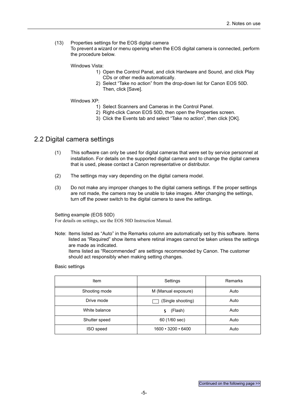 2 digital camera settings | Canon CR-1 MARK II User Manual | Page 13 / 138