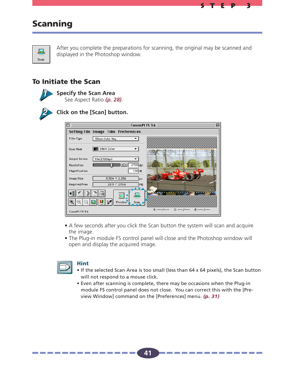 Scanning, P. 41 | Canon FS 2710 User Manual | Page 41 / 80