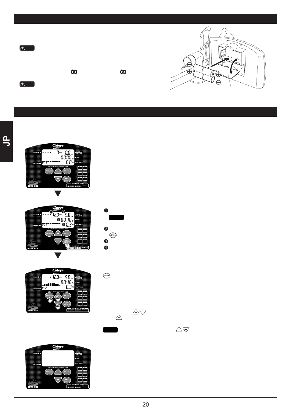 CatEye GAMEBIKE GB-300R User Manual | Page 20 / 24