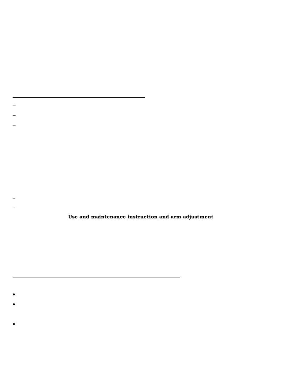 Use and maintenance instruction and arm adjustment | ENVIROMAC 103 Snorkvac User Manual | Page 12 / 44