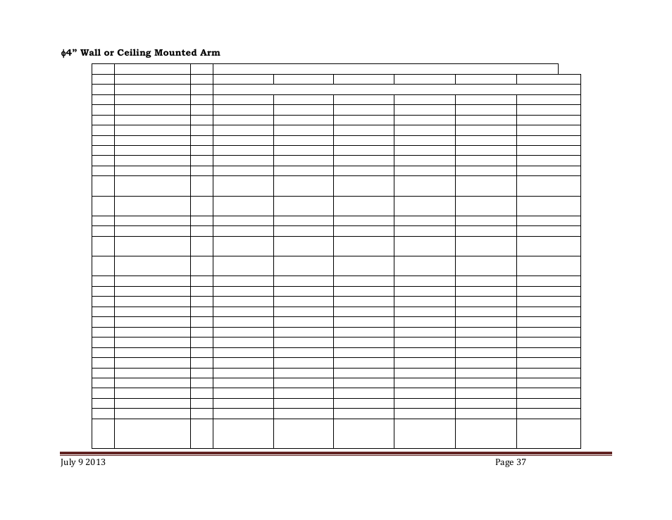 4” wall or ceiling mounted arm | ENVIROMAC 103 Snorkvac User Manual | Page 37 / 44