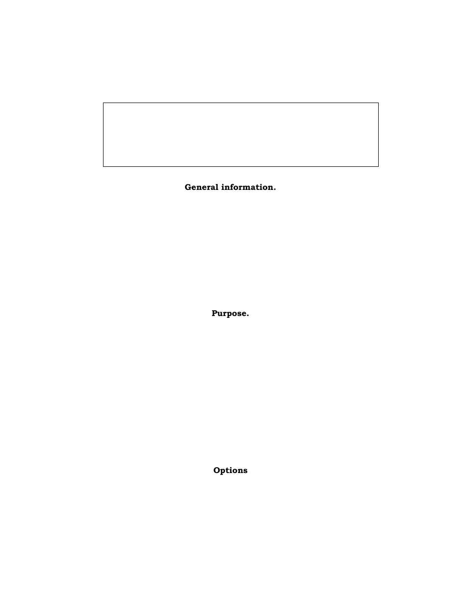 General information, Purpose, Options | ENVIROMAC 103 Snorkvac User Manual | Page 4 / 44