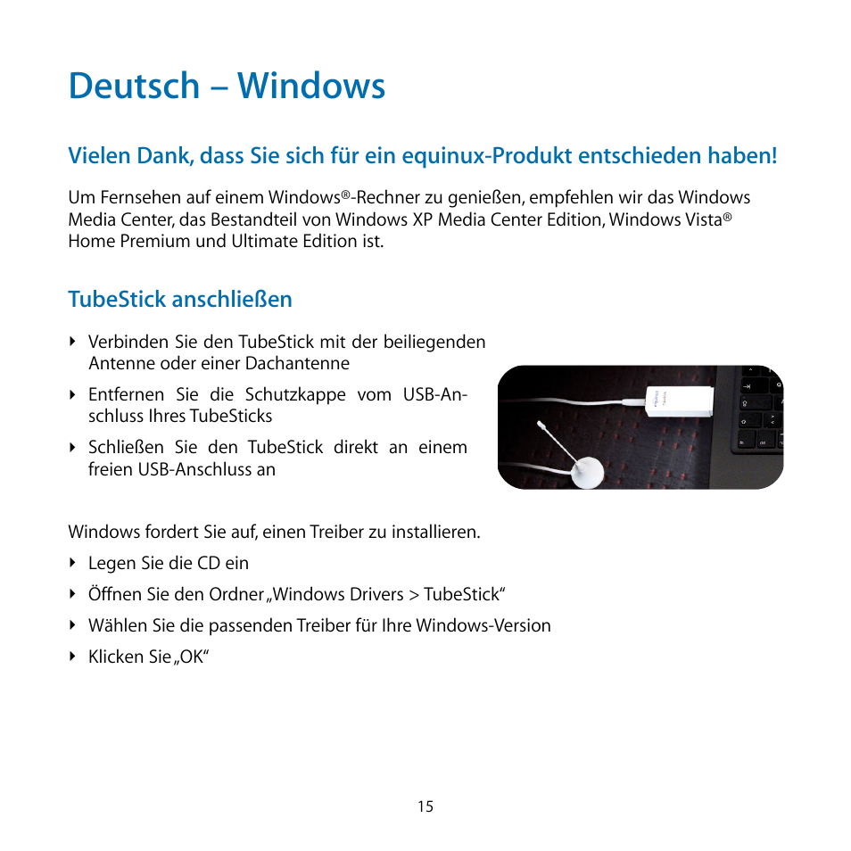 Deutsch – windows | equinux TubeStick User Manual | Page 15 / 24