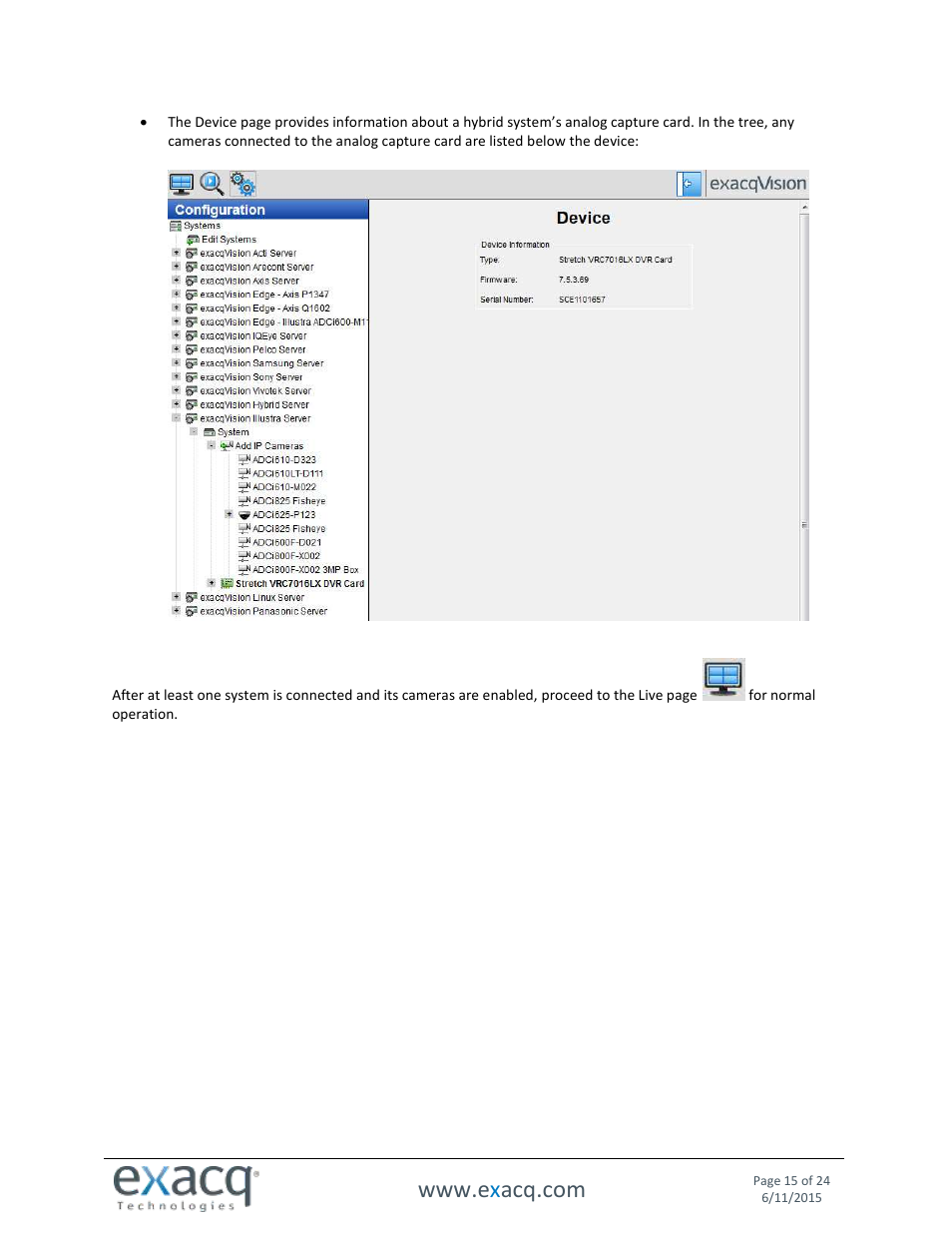 Exacq exacqVision Web Service User Manual User Manual | Page 15 / 24