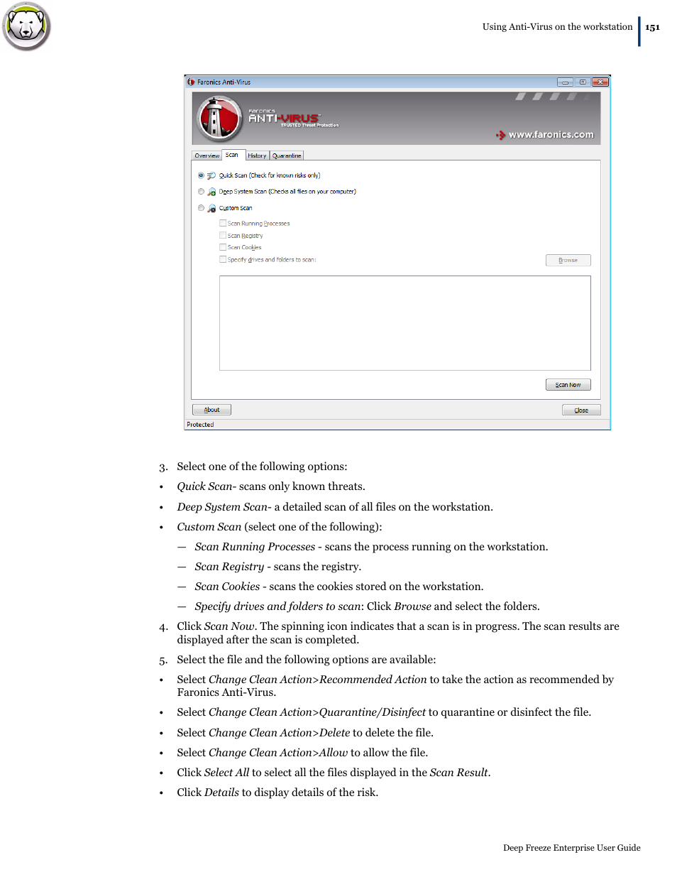 Faronics Deep Freeze Enterprise User Manual | Page 151 / 184