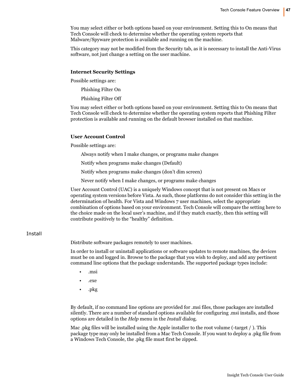 Faronics Insight Tech Console User Manual | Page 47 / 54