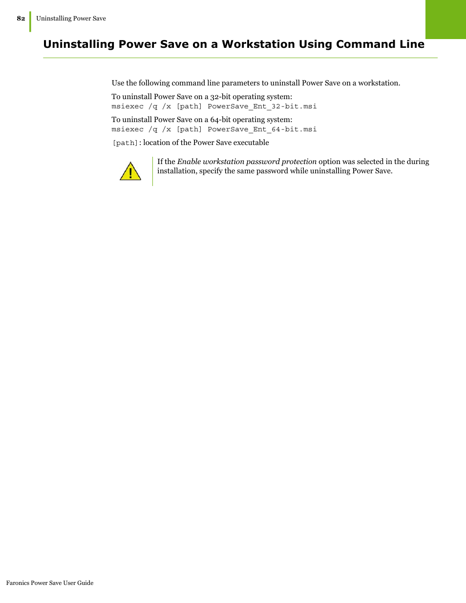 Faronics Power Save User Manual | Page 82 / 82