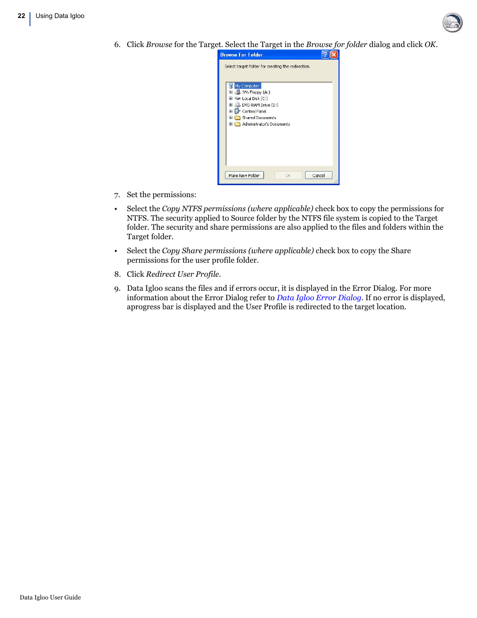 Faronics Data Igloo Standard User Manual | Page 22 / 63