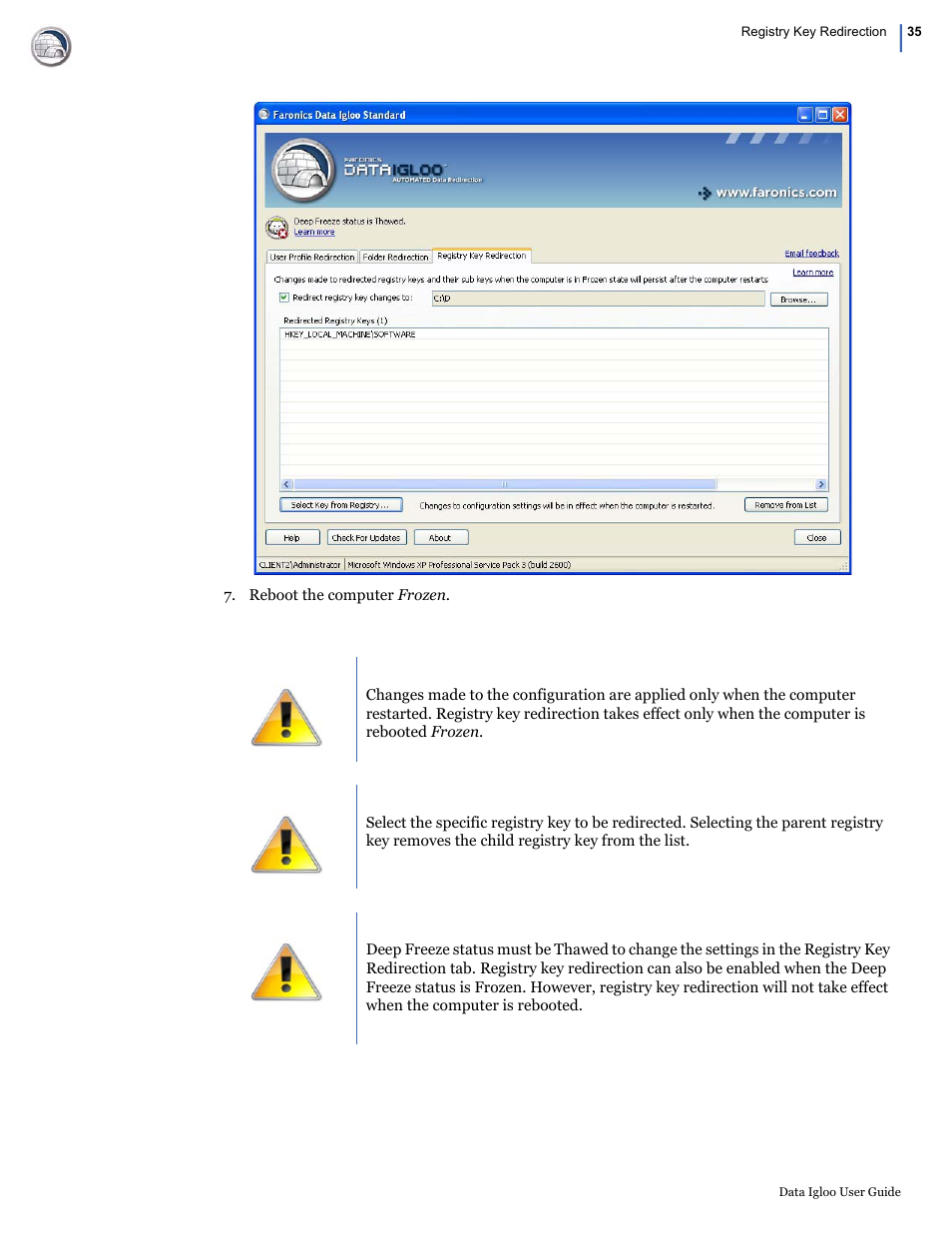 Faronics Data Igloo Standard User Manual | Page 35 / 63