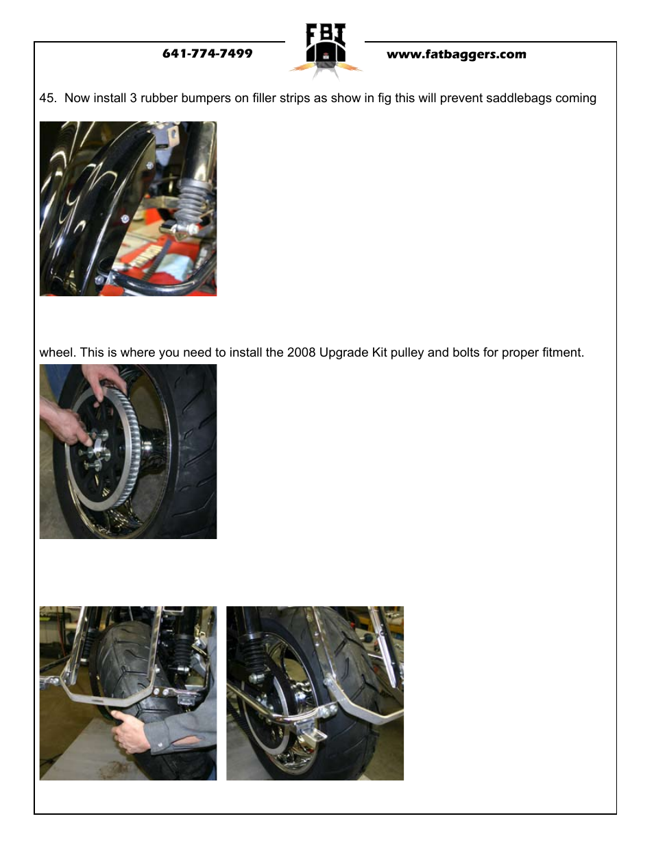 Fat Bagger 200MM FAT TIRE KIT 2008 User Manual | Page 18 / 20