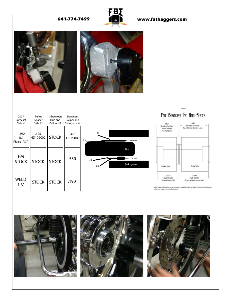 Pm stock weld 1.3” stock stock stock, Stock | Fat Bagger 200MM FAT TIRE KIT 2008 User Manual | Page 19 / 20