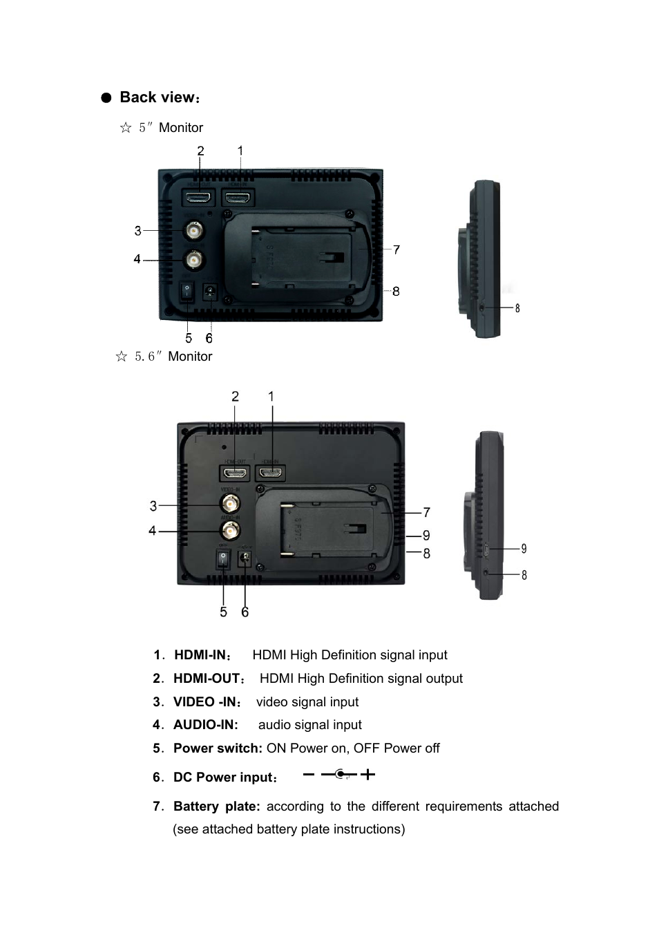 Feelworld FW56D/O User Manual | Page 5 / 17