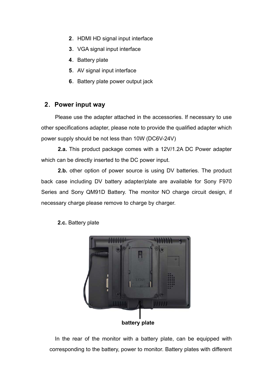 Feelworld FW689-HD User Manual | Page 6 / 15
