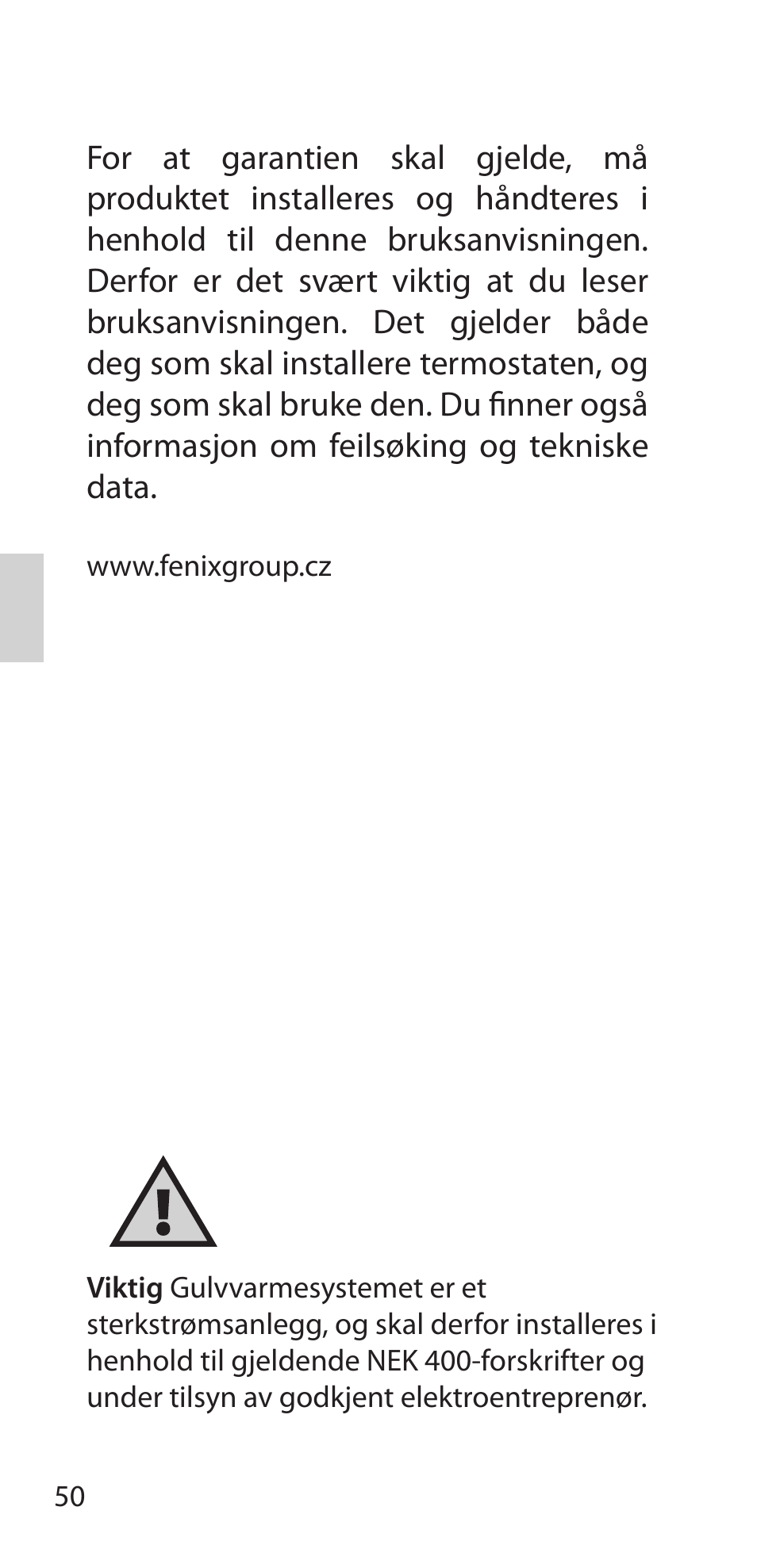 Fenix Therm 105 User Manual | Page 52 / 84