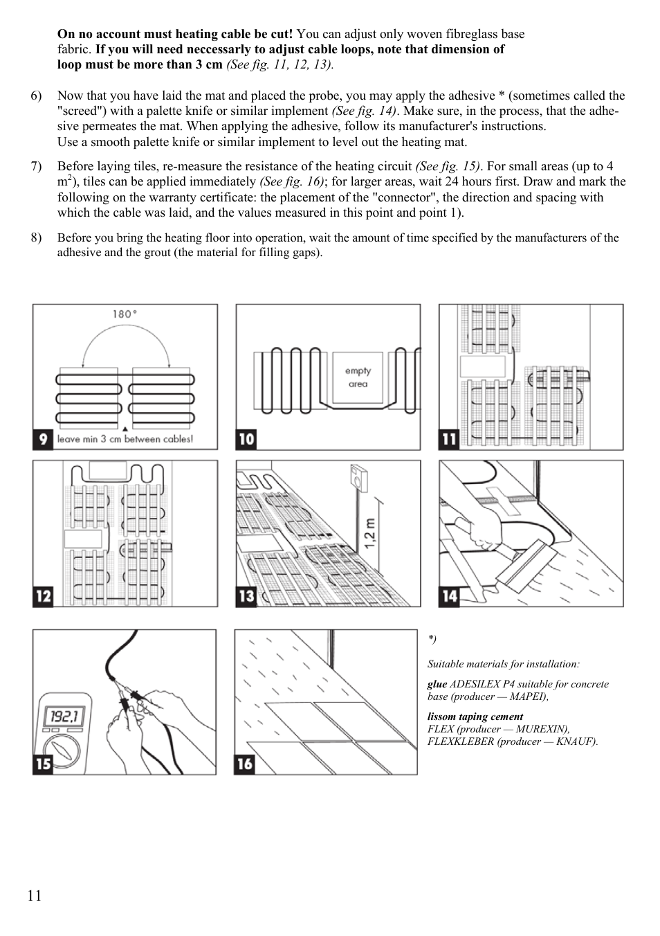 Fenix ECOFLOOR Comfort Mat User Manual | Page 11 / 24