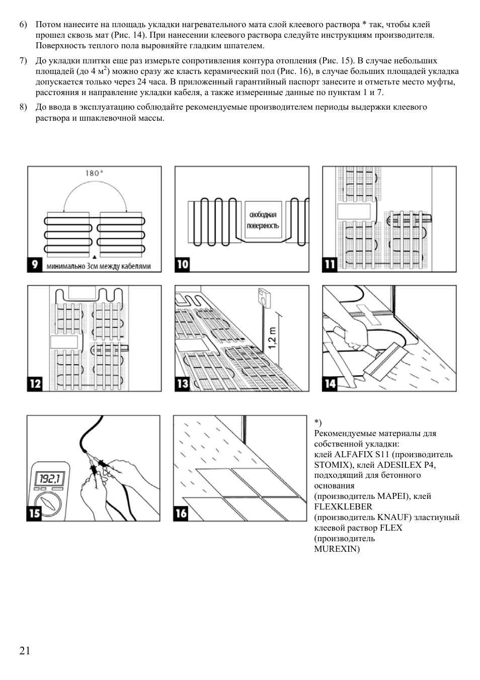 Fenix ECOFLOOR Comfort Mat User Manual | Page 21 / 24