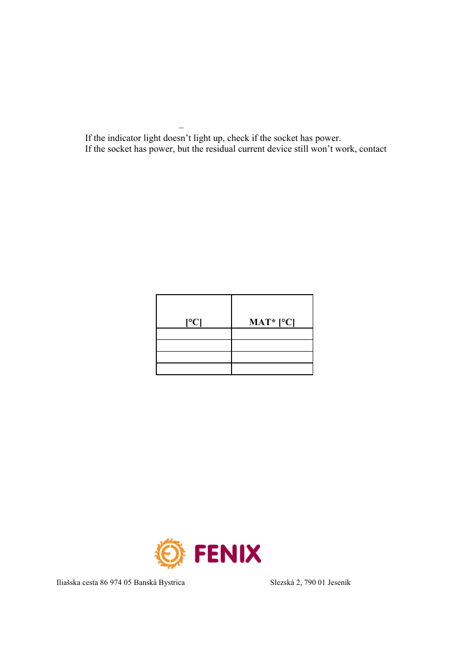 Fenix W-MAT User Manual | Page 8 / 28