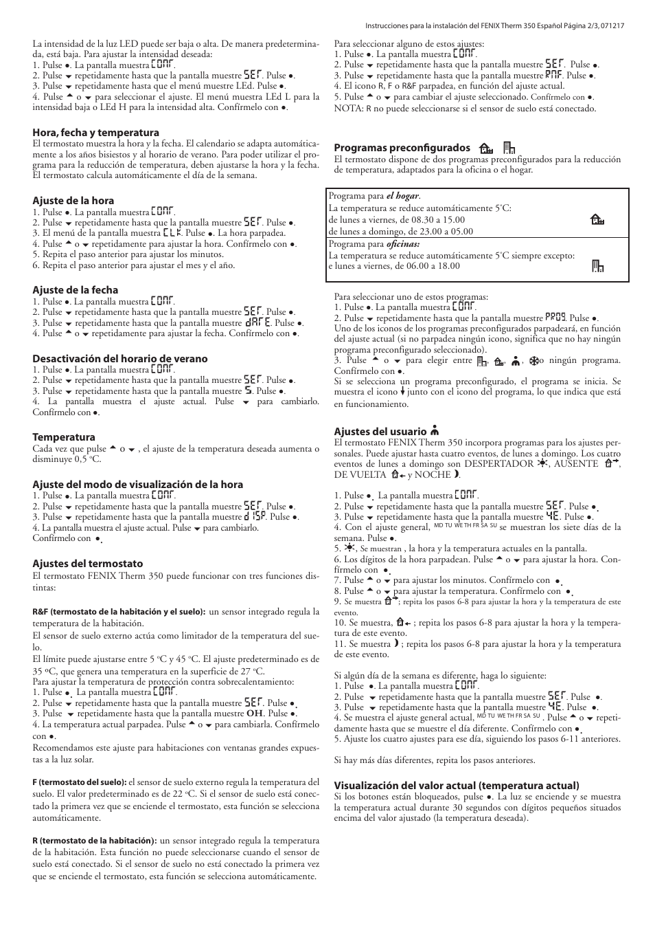 Fenix THERM 350 User Manual | Page 20 / 24