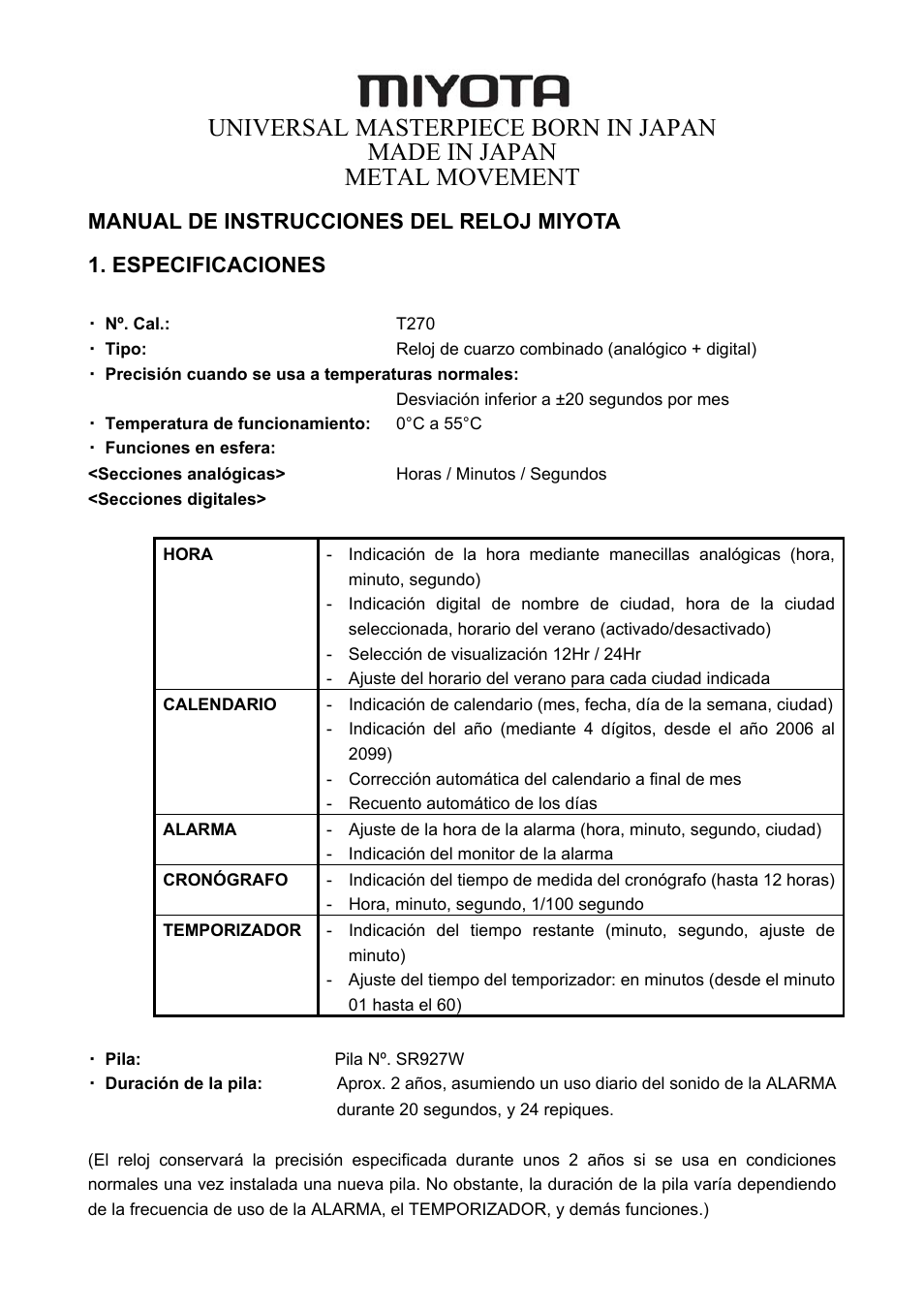 Sp_t270.pdf | FESTINA T270 User Manual | Page 31 / 80