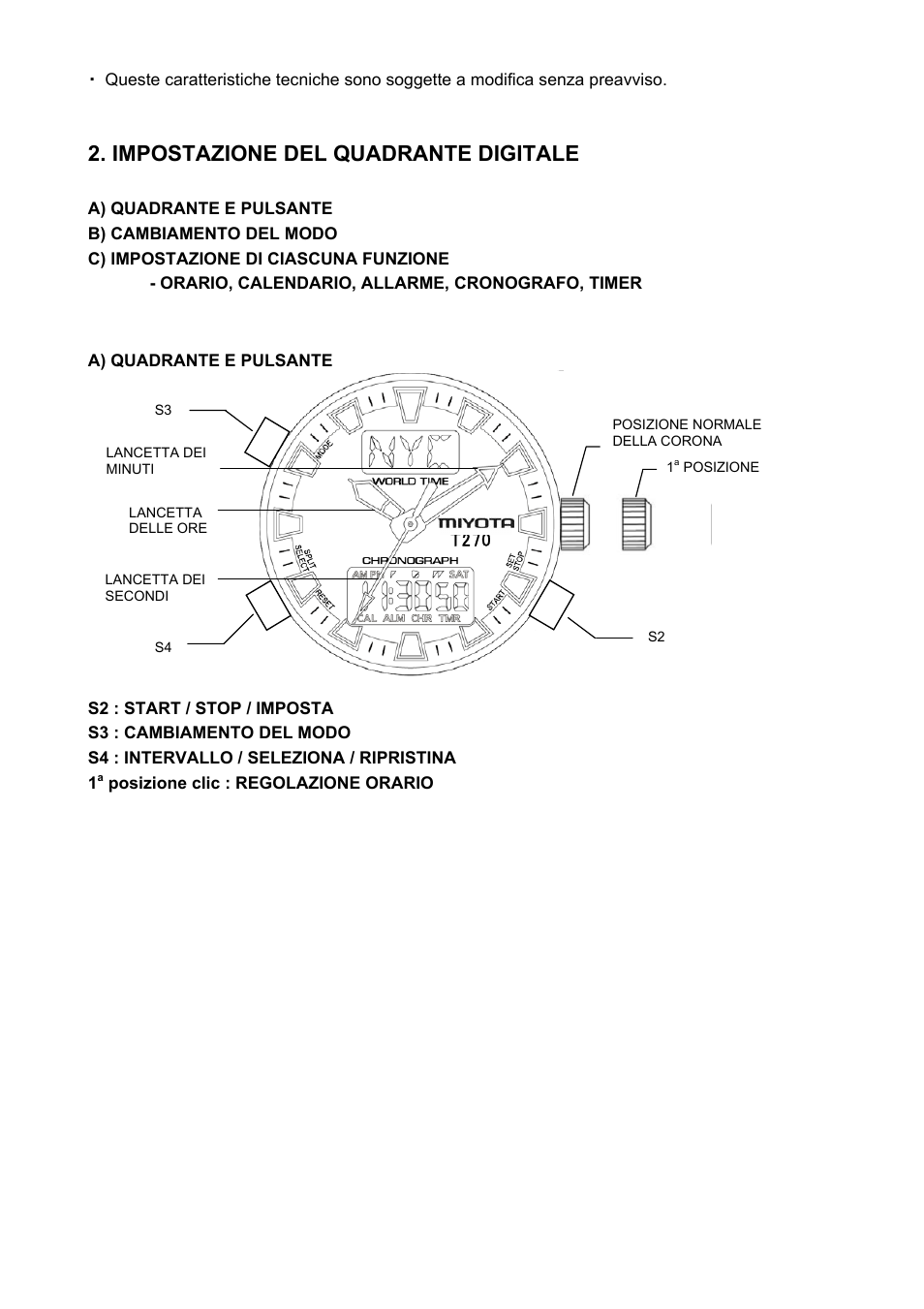 Impostazione del quadrante digitale, T270 | FESTINA T270 User Manual | Page 42 / 80