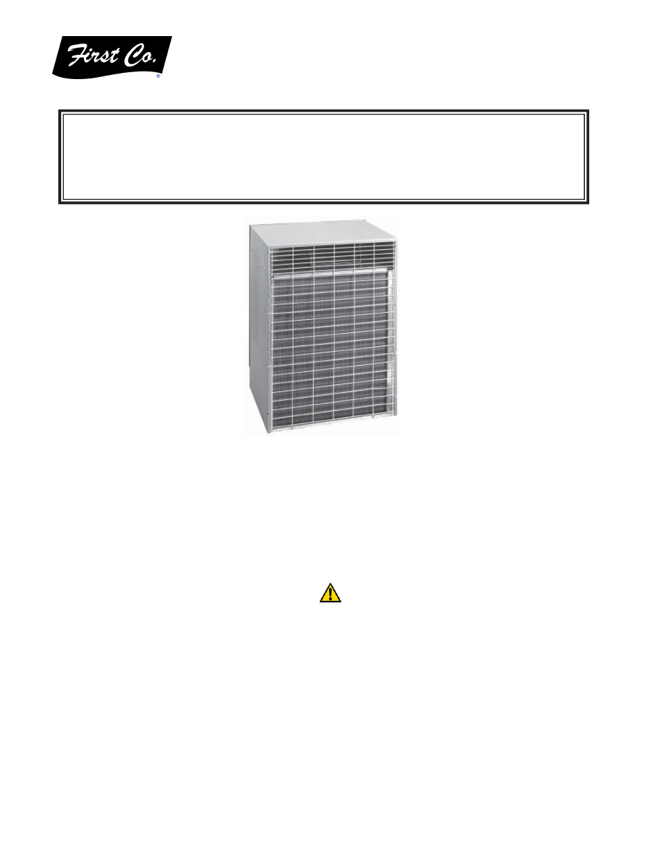 First Co WCX12 Replacement Units User Manual | 4 pages