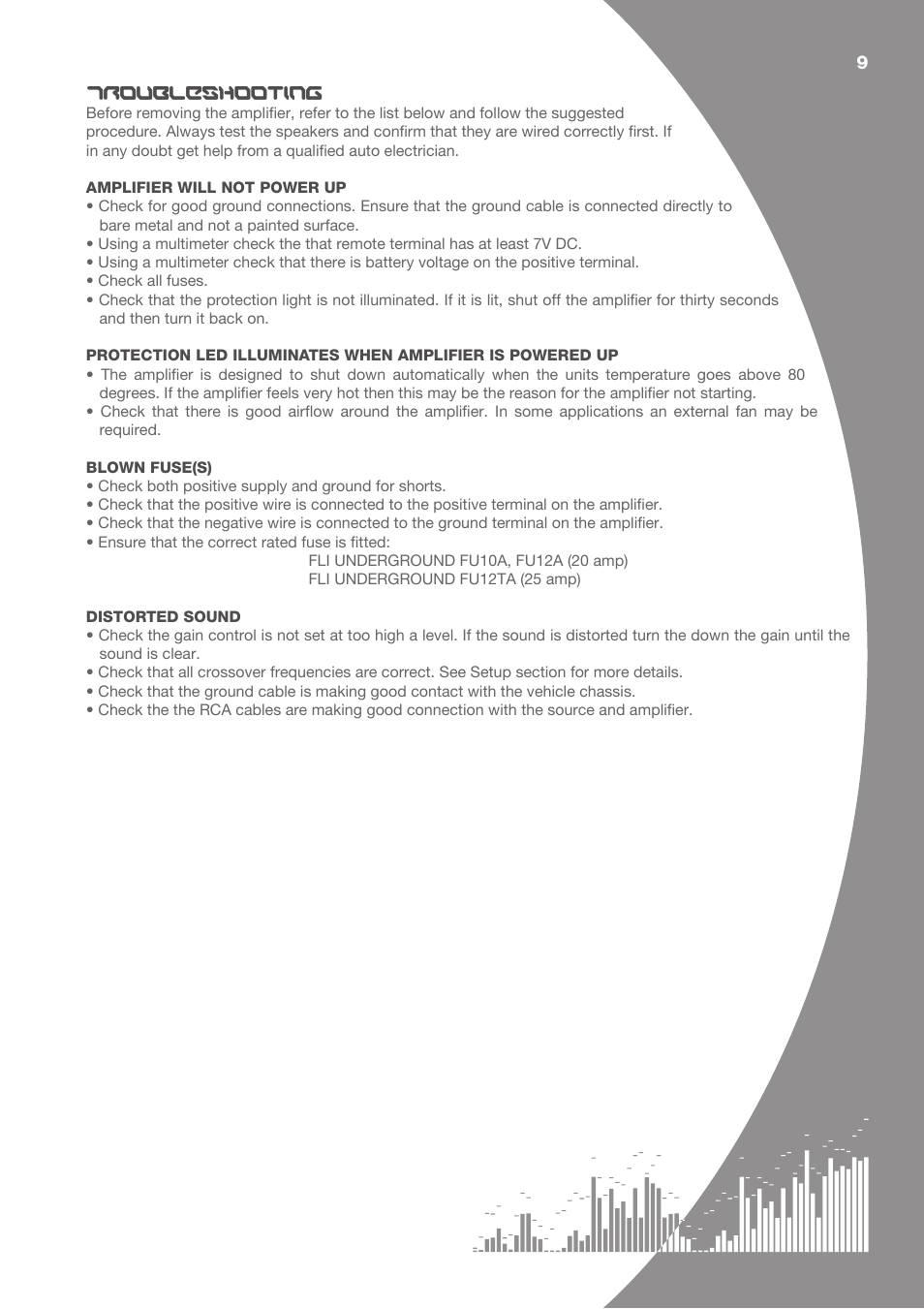 Fli Audio FU10A User Manual | Page 9 / 12