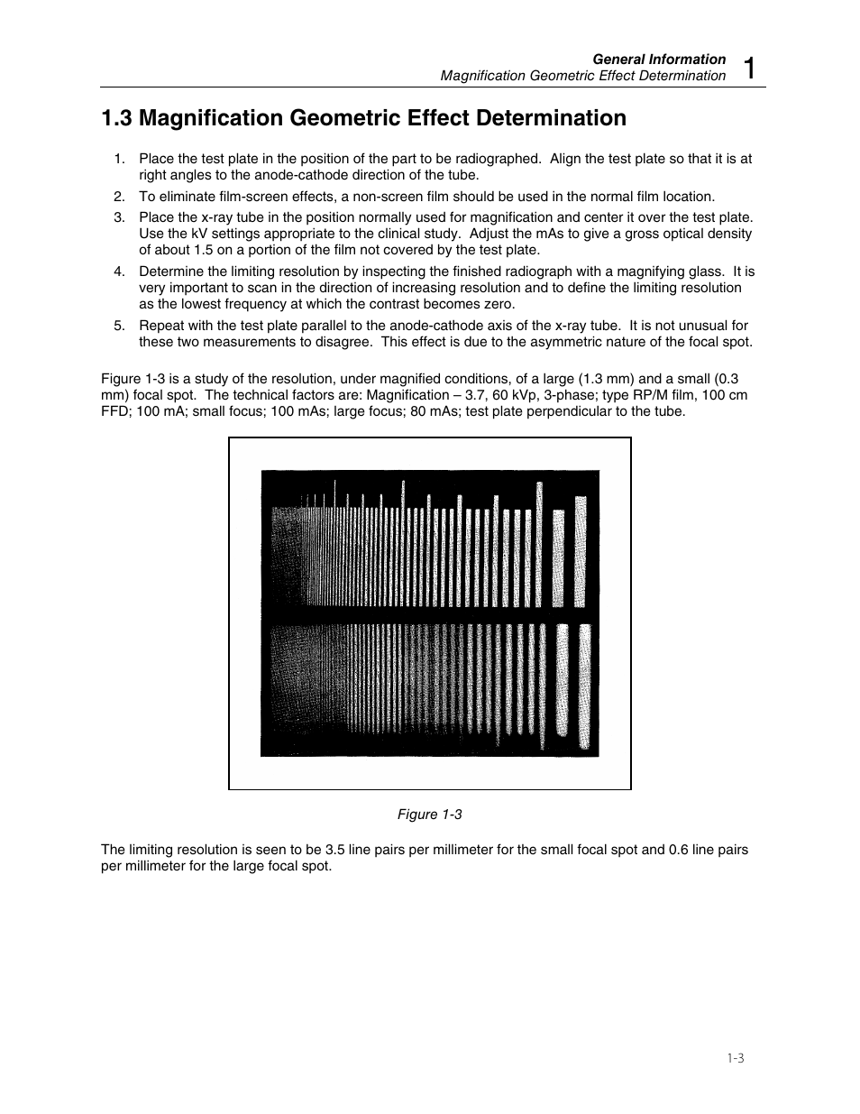 3 magnification geometric effect determination | Fluke Biomedical 07-553 User Manual | Page 7 / 10