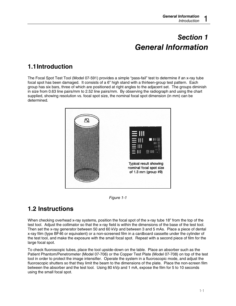 General information, 1 introduction, 2 instructions | Fluke Biomedical 07-591 User Manual | Page 5 / 8
