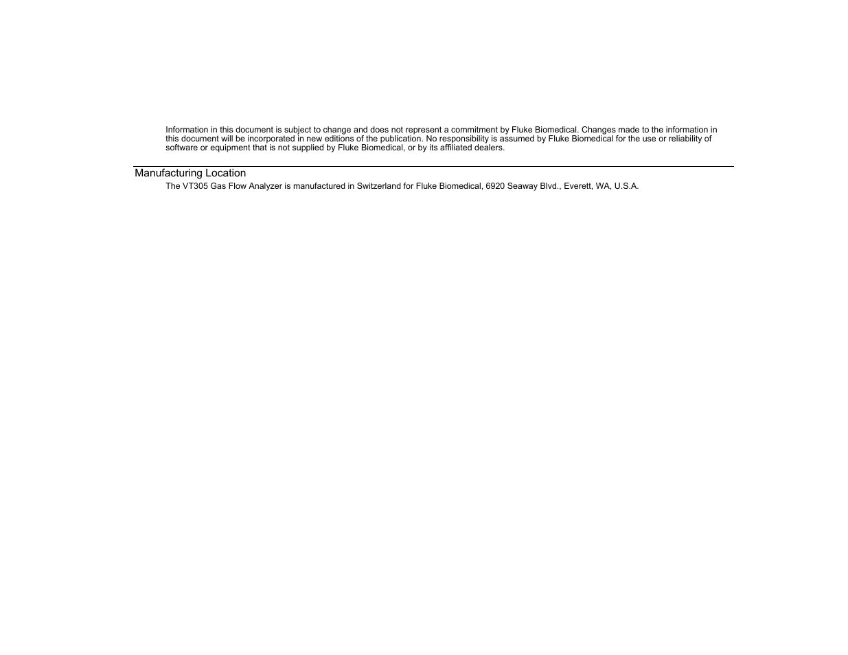 Fluke Biomedical VT305 User Manual | Page 5 / 74