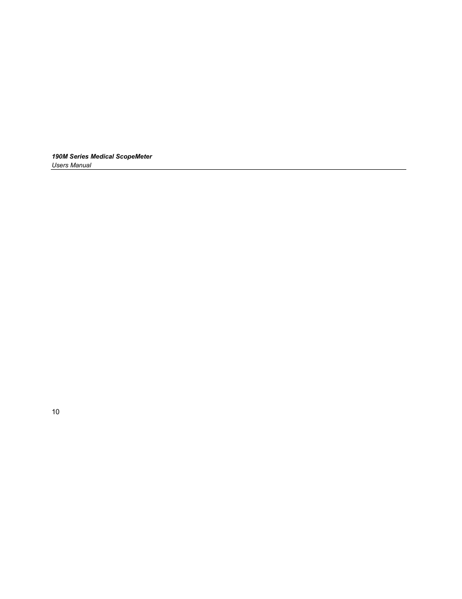 Fluke Biomedical 190M User Manual | Page 20 / 160