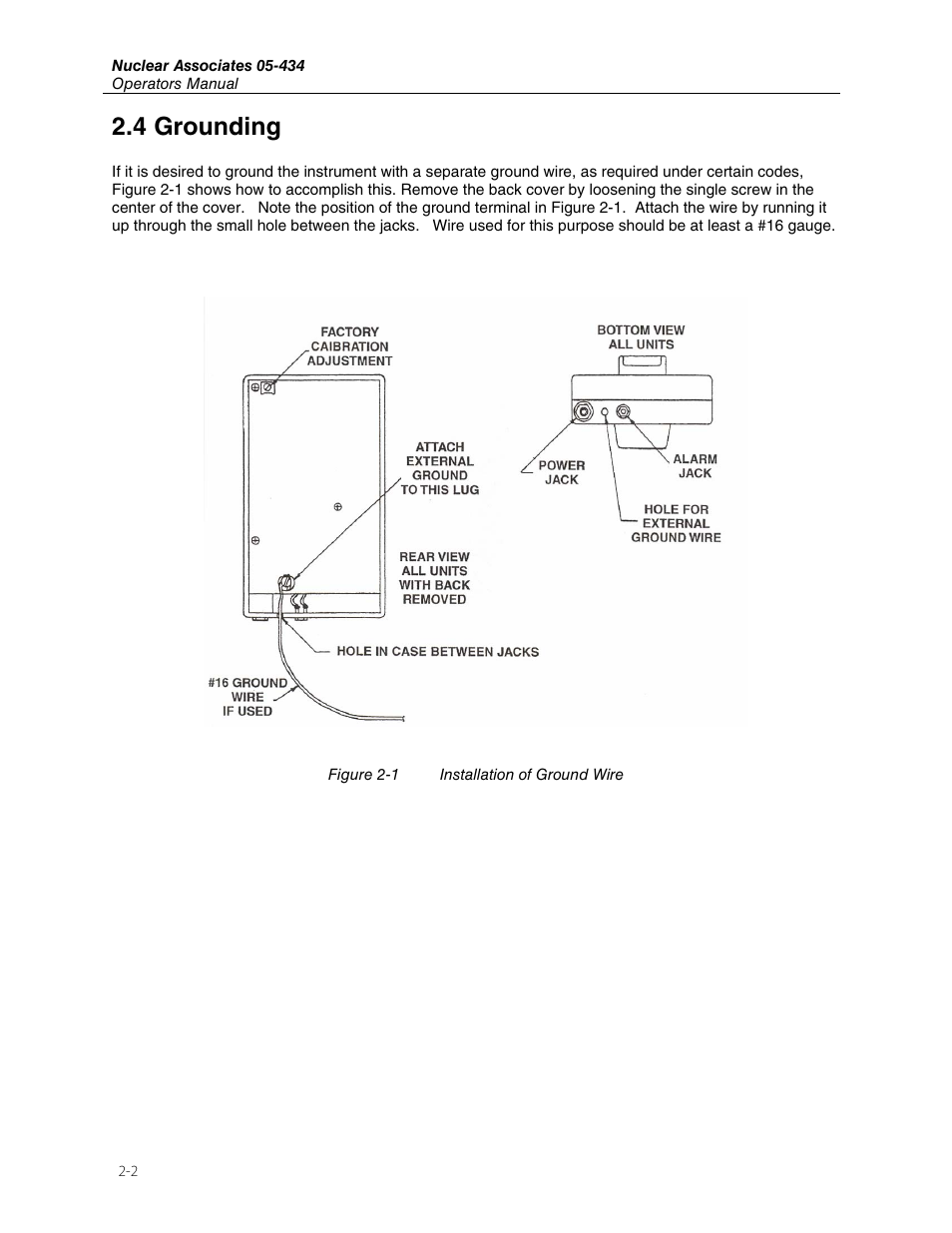 4 grounding | Fluke Biomedical 05-434 User Manual | Page 8 / 10