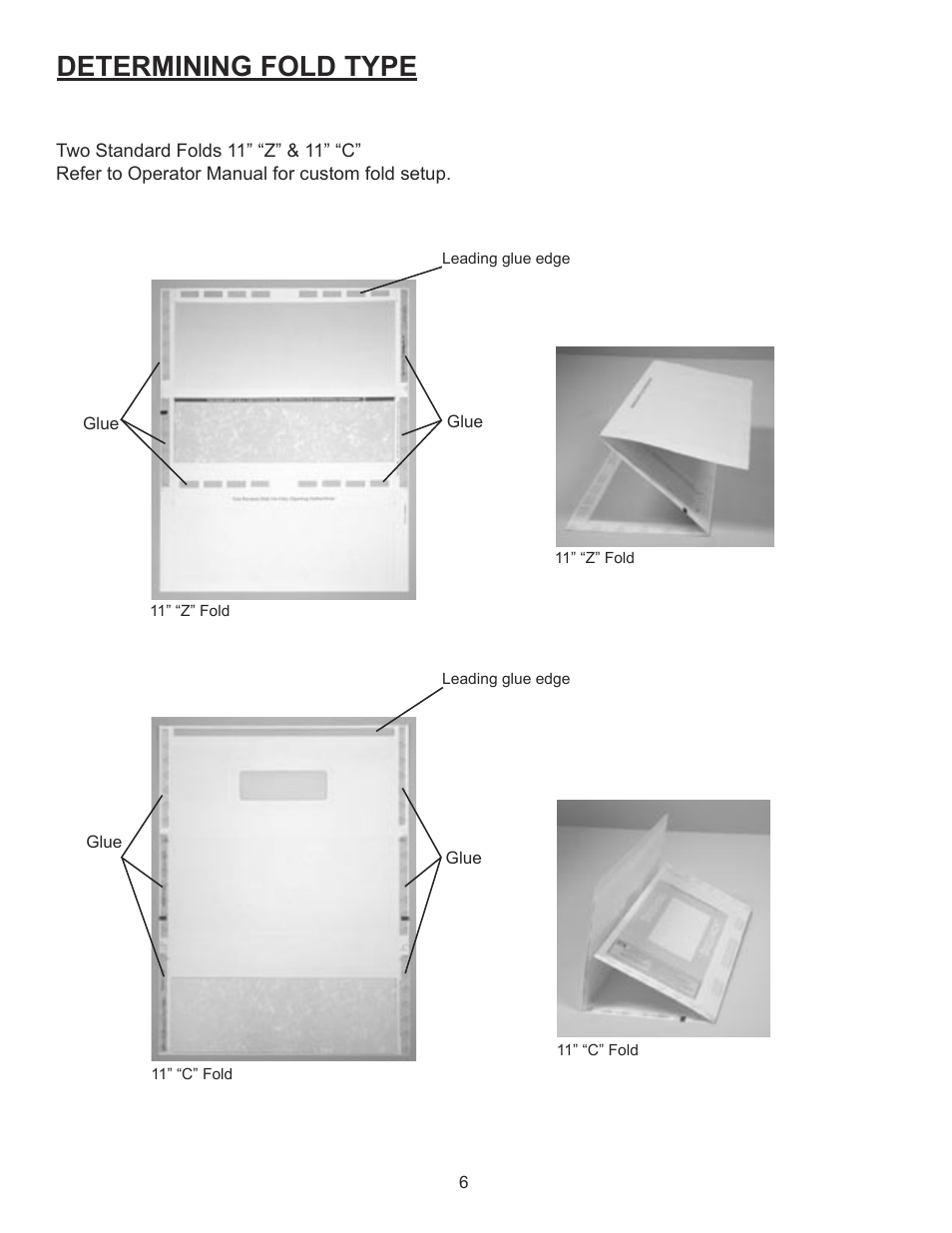 Determining fold type | Formax FD 2000 Operator Manual, 5th Edition User Manual | Page 8 / 10