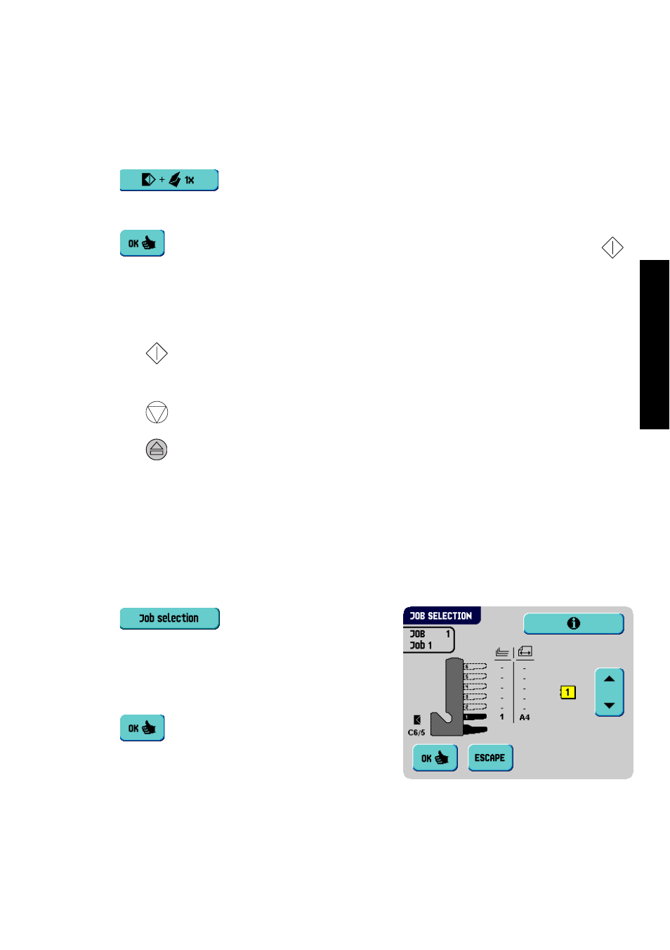 Starting the job, 2 select another job, English | Formax 6402 Series User Manual | Page 31 / 75