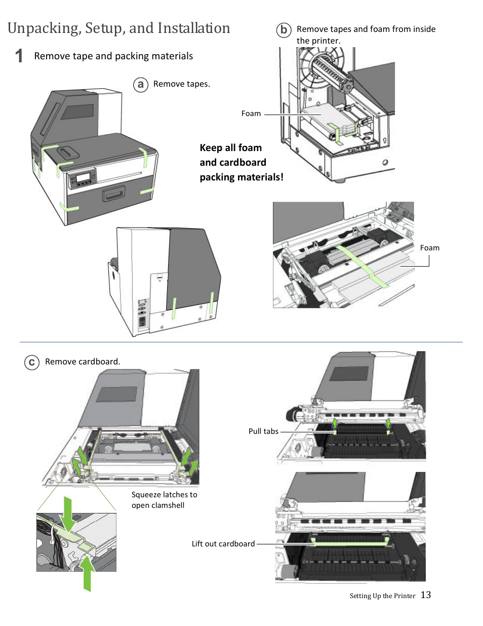 Unpacking, setup, and installation | Formax ColorMaxLP Operator Manual User Manual | Page 13 / 86