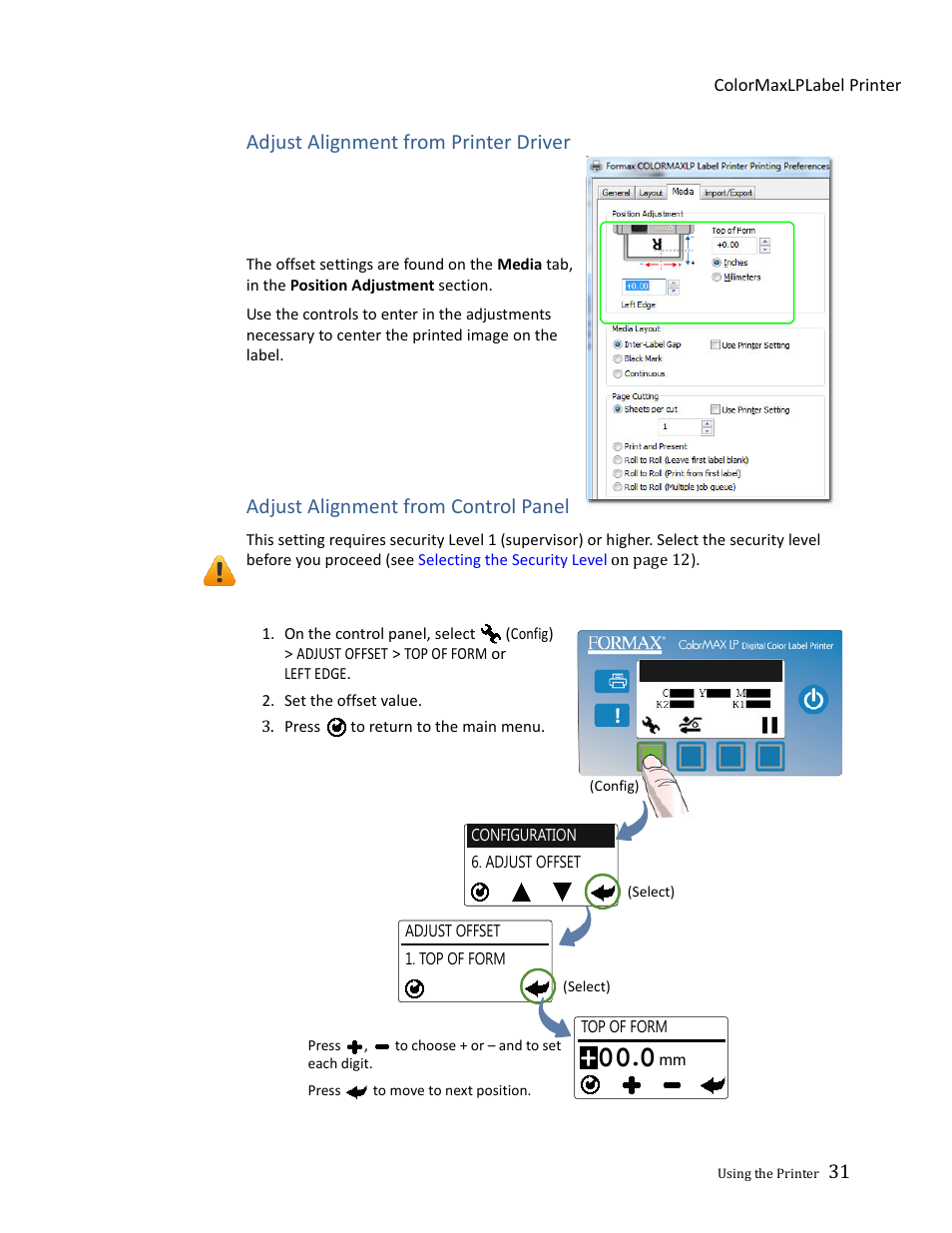 Formax ColorMaxLP Operator Manual User Manual | Page 31 / 86