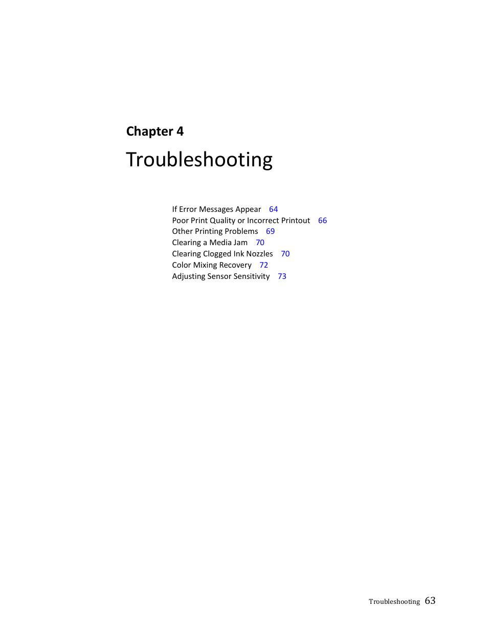 Troubleshooting, Chapter 4 | Formax ColorMaxLP Operator Manual User Manual | Page 63 / 86