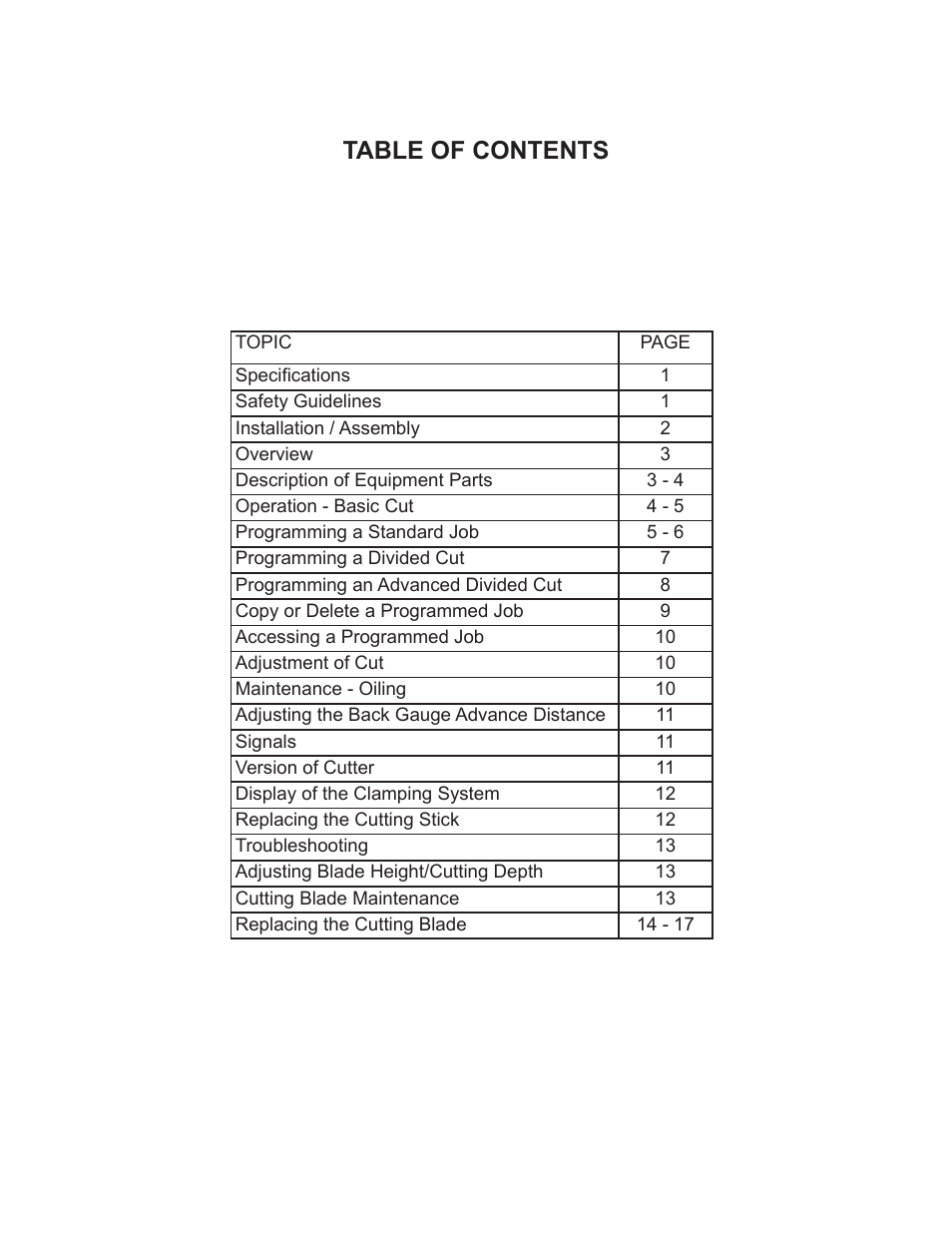 Formax Cut-True 27A User Manual | Page 3 / 20