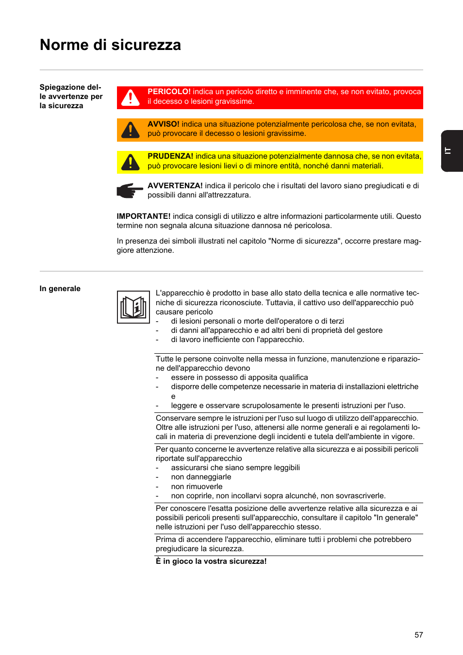 Norme di sicurezza | Fronius Power Control Card User Manual | Page 59 / 80