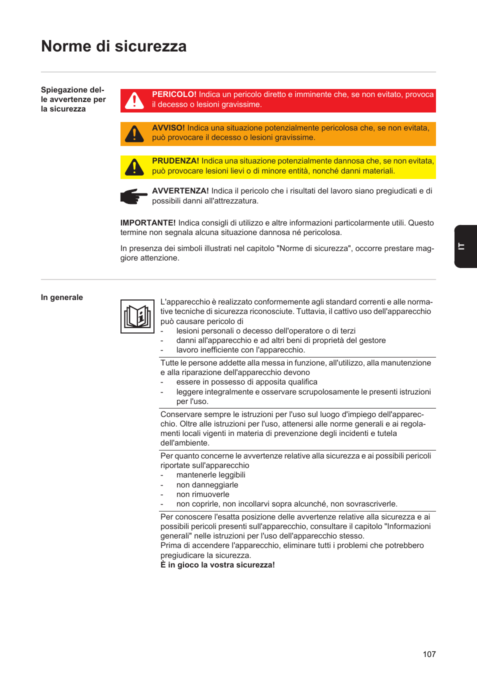 Norme di sicurezza | Fronius Acctiva Seller User Manual | Page 109 / 188