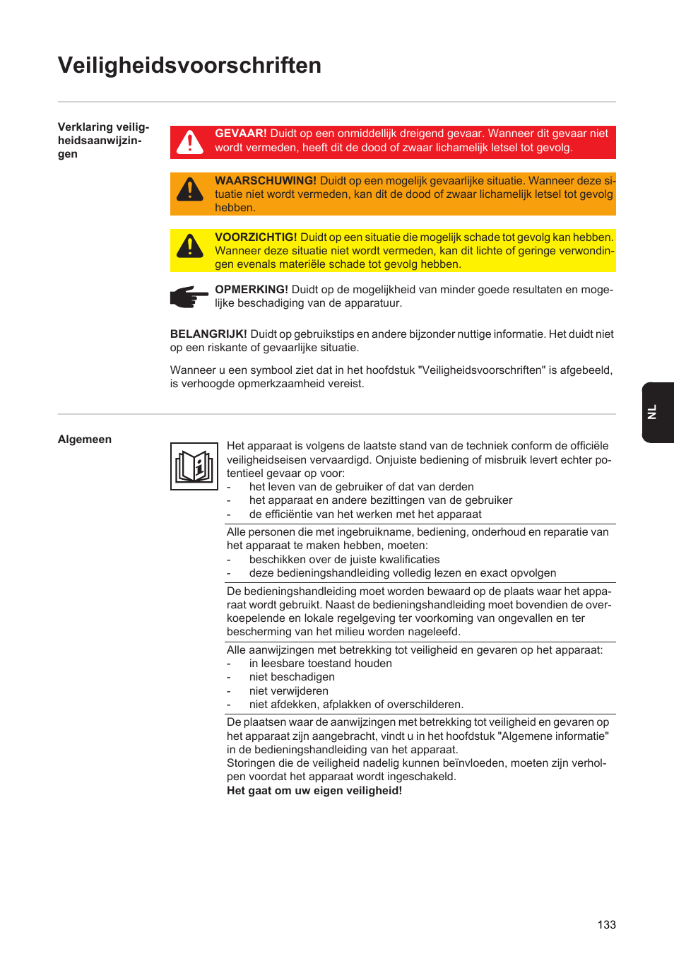 Veiligheidsvoorschriften | Fronius Acctiva Seller User Manual | Page 135 / 188