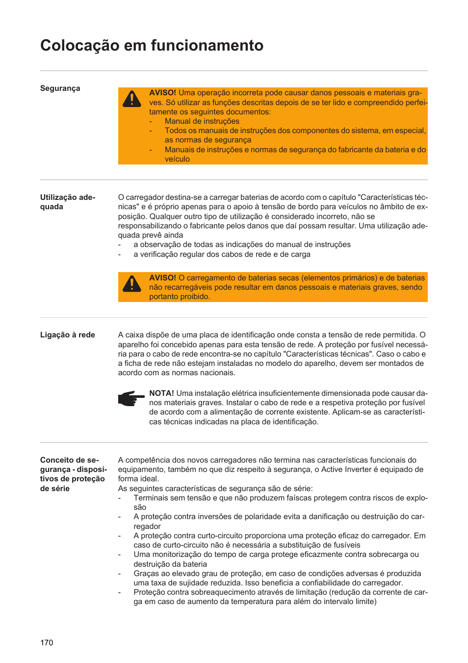 Colocação em funcionamento | Fronius Acctiva Seller User Manual | Page 172 / 188