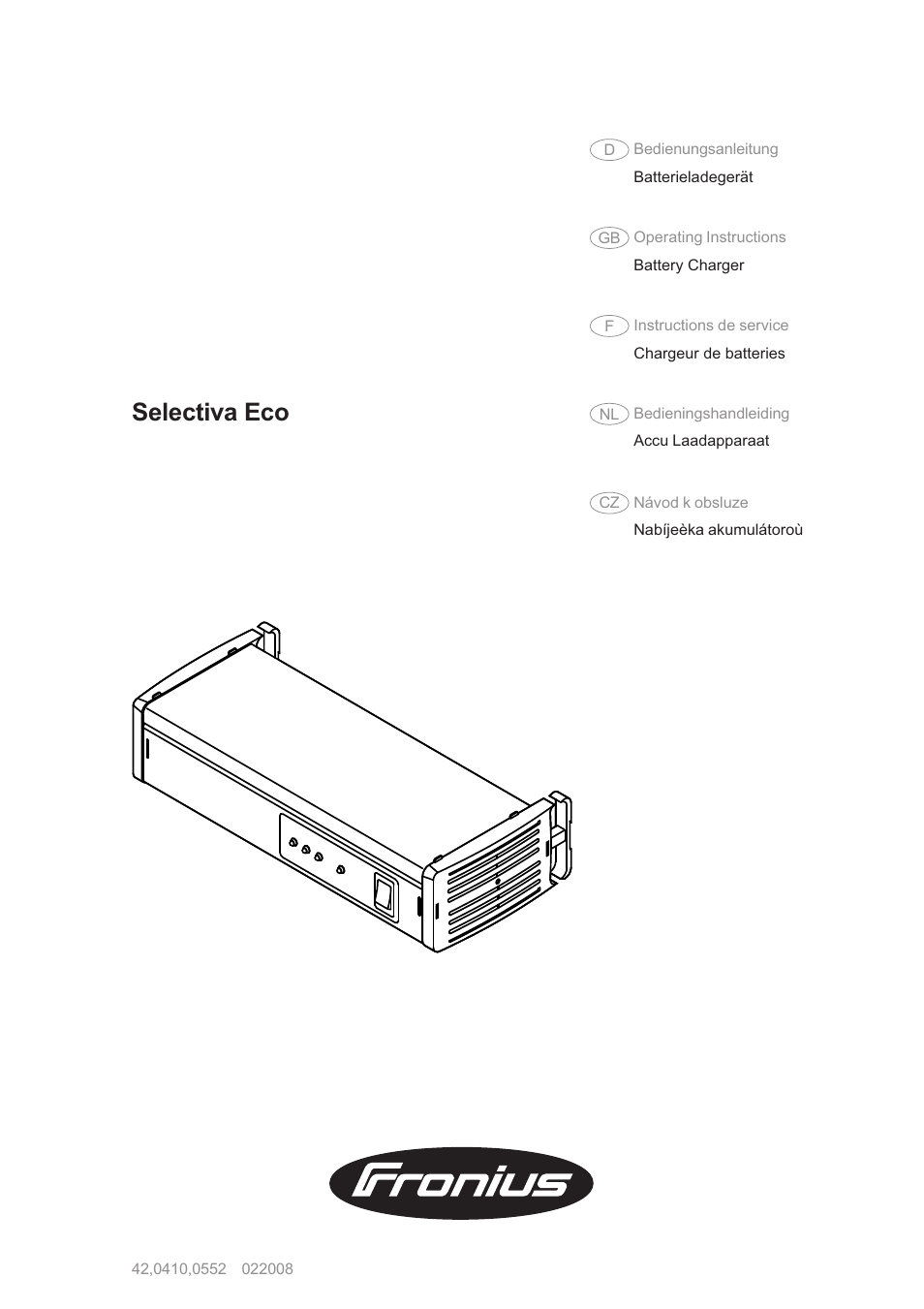 Fronius Selectiva Eco User Manual | 84 pages