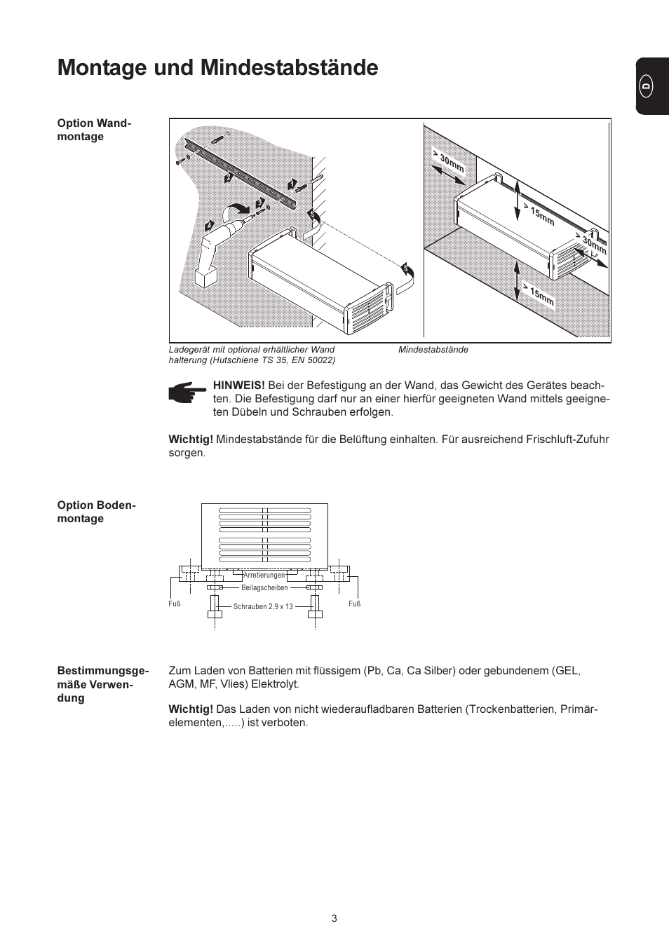 Montage und mindestabstände | Fronius Selectiva Eco User Manual | Page 11 / 84