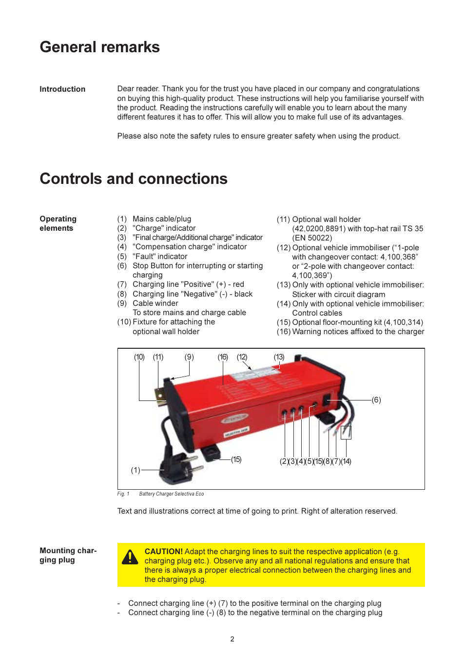 Controls and connections, General remarks | Fronius Selectiva Eco User Manual | Page 26 / 84